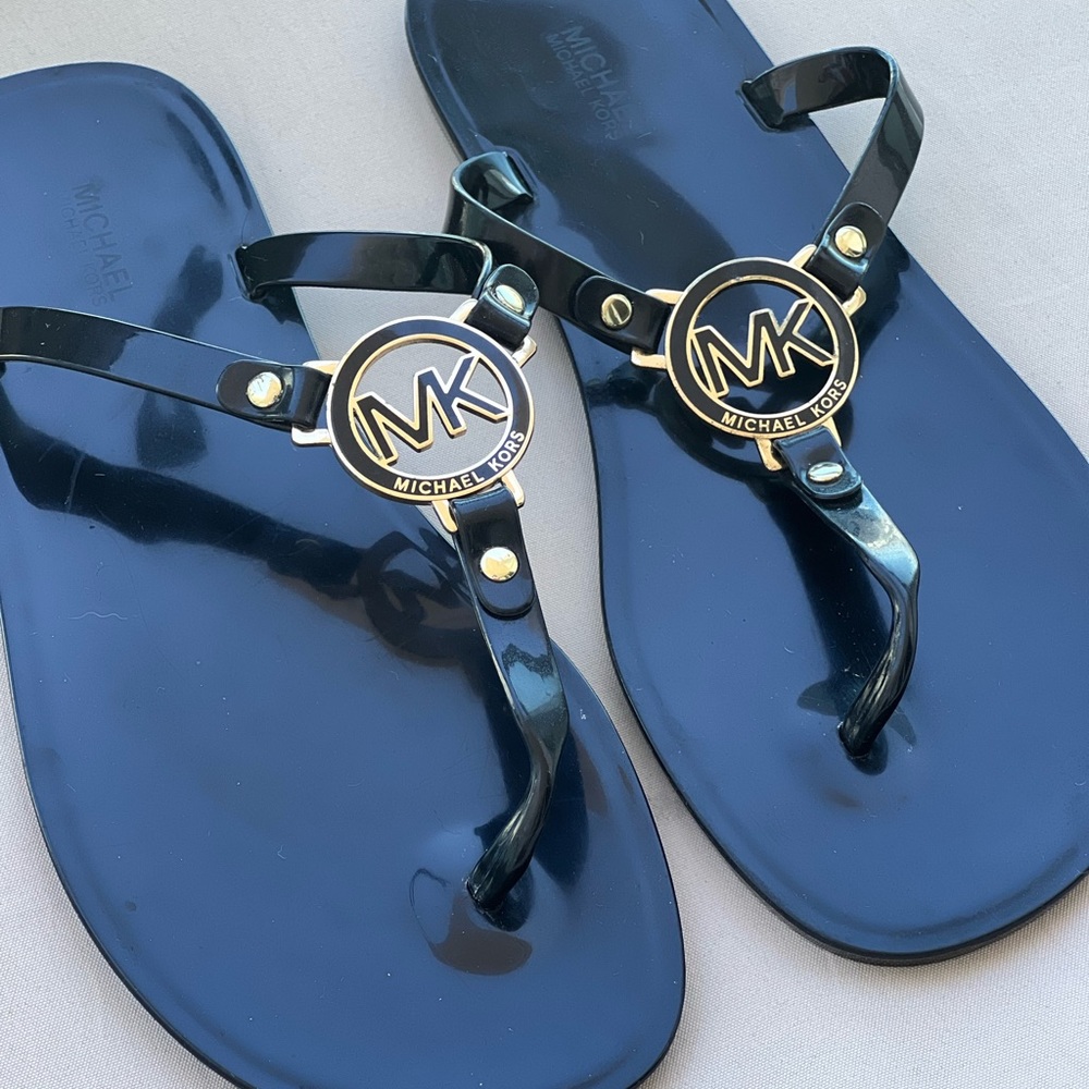 MK summer sandal in black